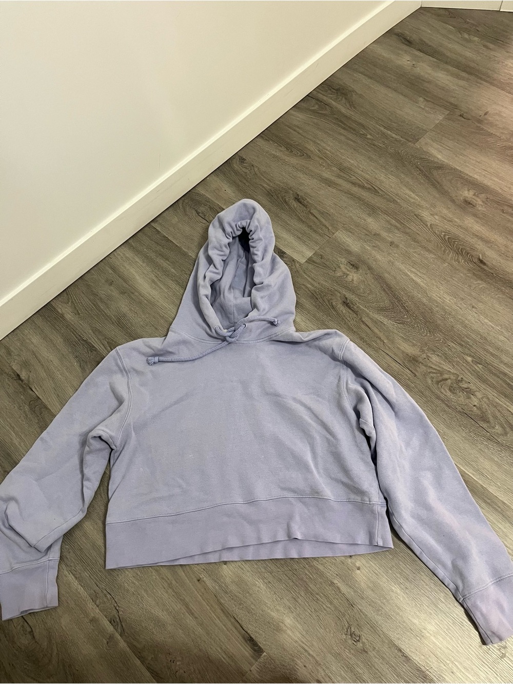 Wilfred Lavender Cropped Hoodie Pullover